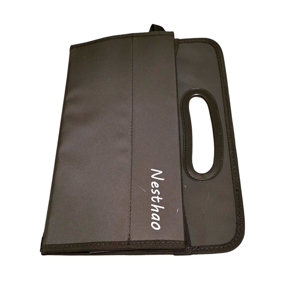 NWOT Nెస్ THAO Black Folding Car Cup‎ Holder Organizer Tray Travel Carrier - Picture 7 of 7